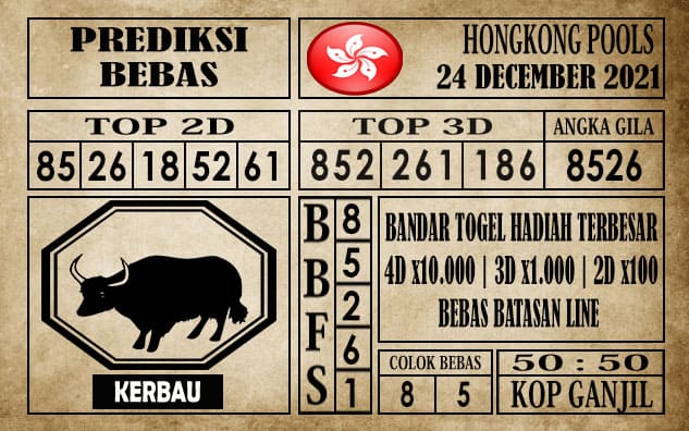 Prediksi Hongkong Pools Hari Ini 24 Desember 2021
