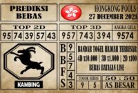 Prediksi Hongkong Pools Hari Ini 27 Desember 2021 Prediksi Hongkong Pools Hari Ini 27 Desember 2021