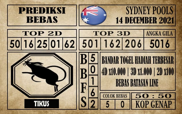 Prediksi Sydney Pools Hari Ini 14 Desember 2021