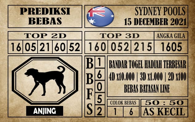 Prediksi Sydney Pools Hari Ini 15 Desember 2021