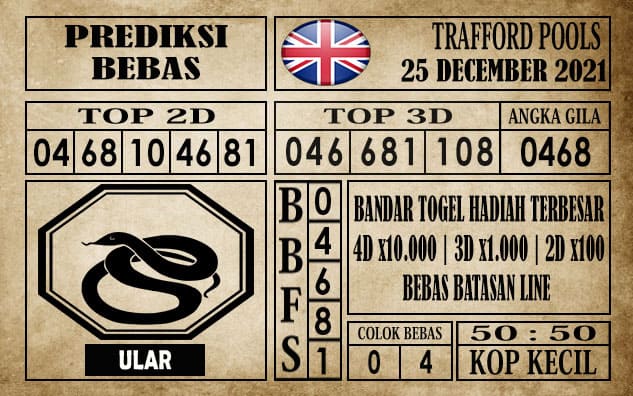Prediksi Trafford Pools Hari Ini 25 Desember 2021