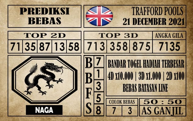 Prediksi Trafford Pools Hari Ini 21 Desember 2021