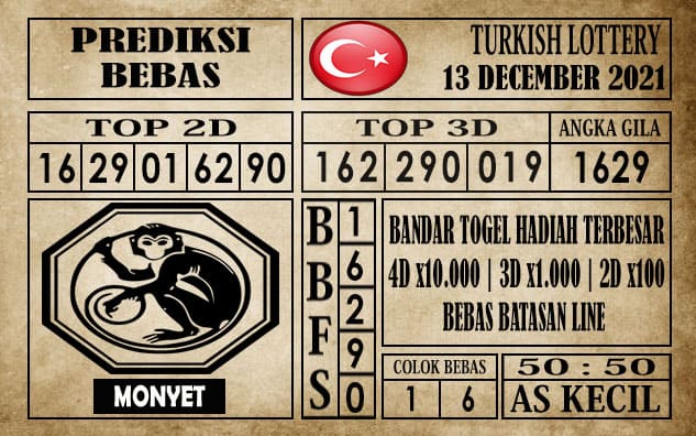 Prediksi Turkish Lottery Hari Ini 13 Desember 2021